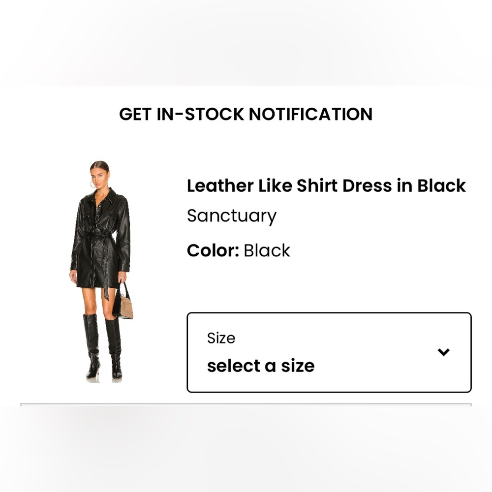 Sanctuary leather dress